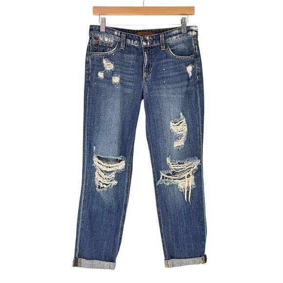 JOE'S JEANS The Billie Crop Boyfriend Slim Jean 100% Cotton Japanese Denim Sz 25 - Picture 3 of 11